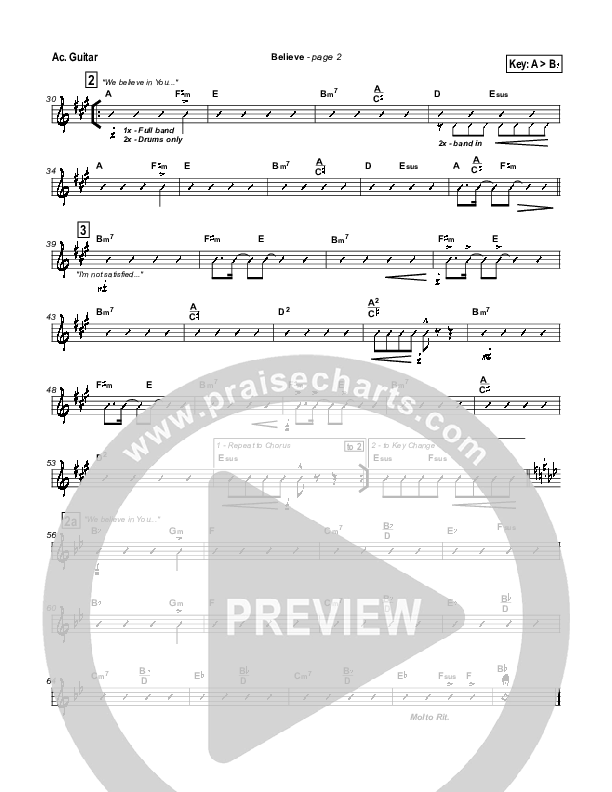 Believe Acoustic Guitar (Jason Breland)