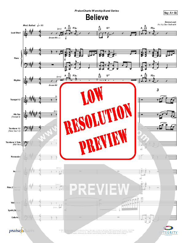 Believe Conductor's Score (Jason Breland)