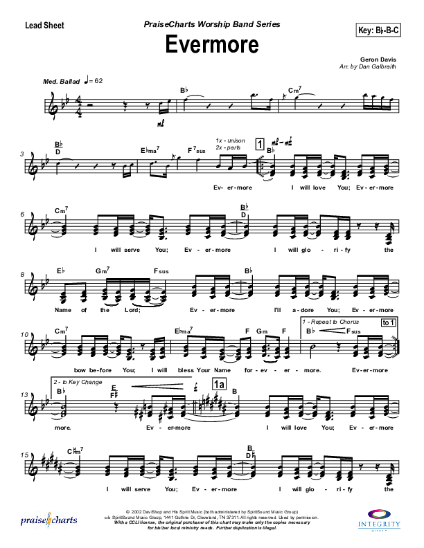 Evermore Lead Sheet (Jason Breland)