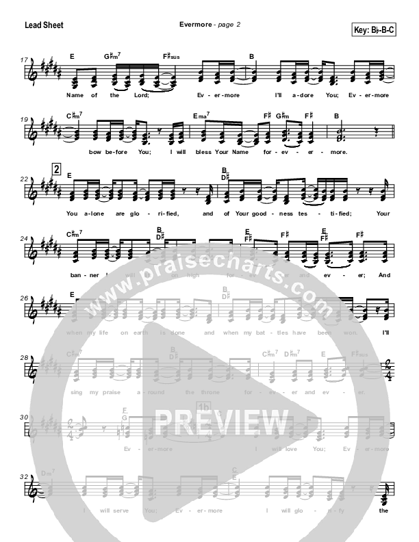 Evermore Lead Sheet (Jason Breland)