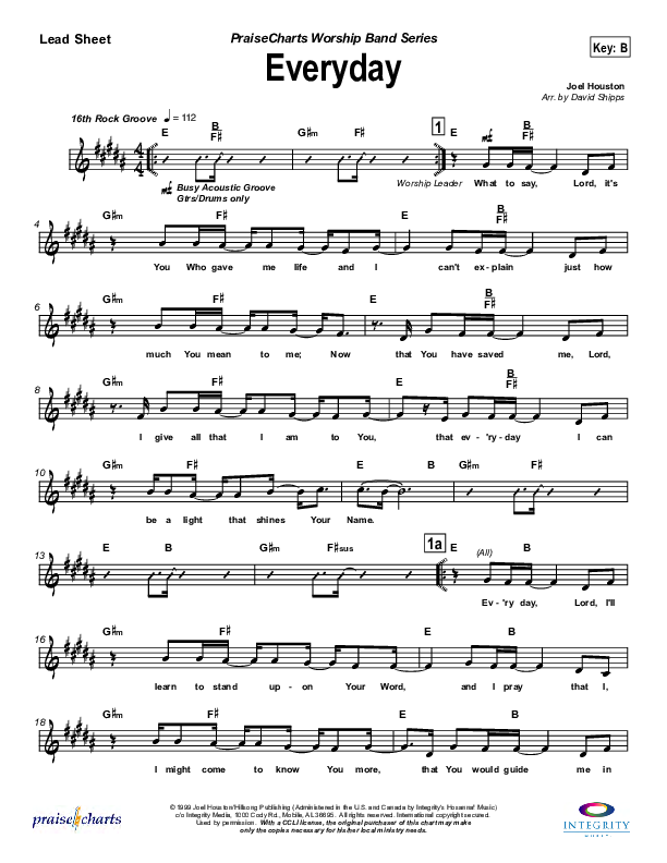 Everyday Lead Sheet (Jason Breland)