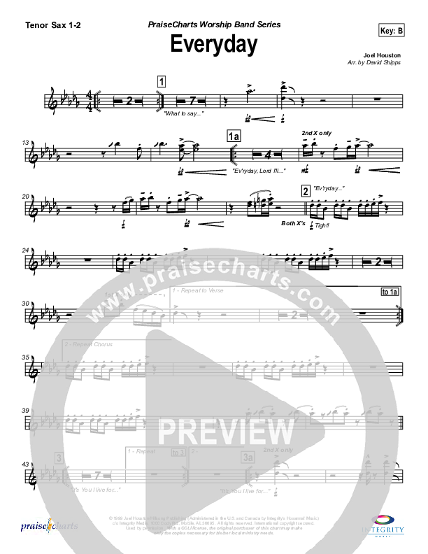 Everyday Tenor Sax 1/2 (Jason Breland)