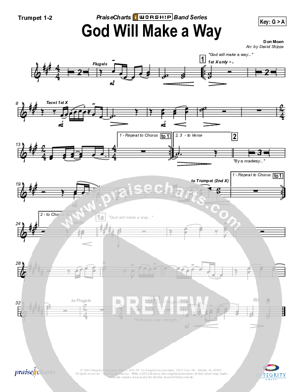 God Will Make A Way Trumpet 1,2 (Don Moen)