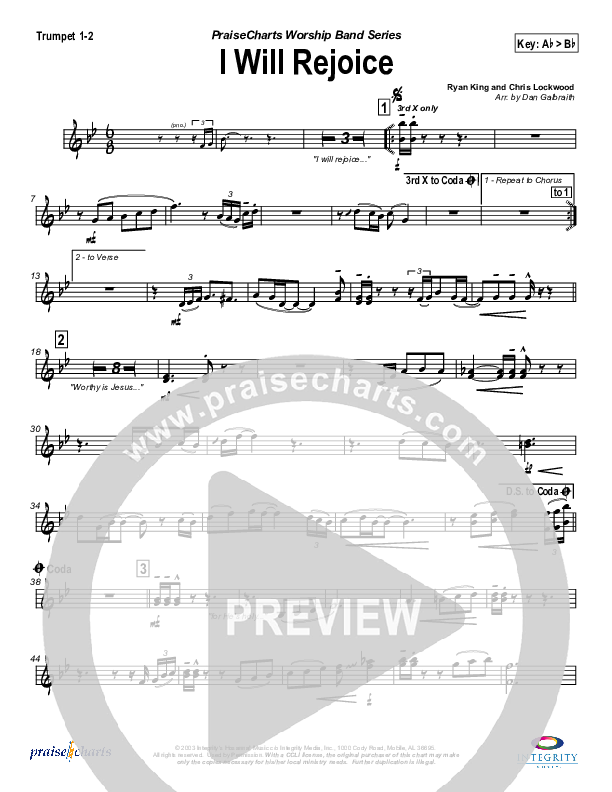 I Will Rejoice Brass Pack (Jason Breland)