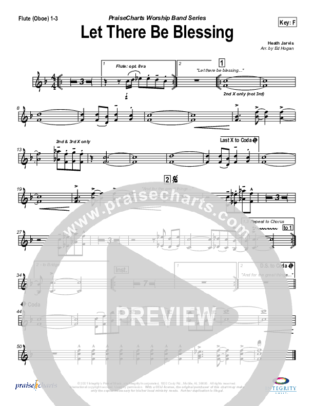 Let There Be Blessing Flute/Oboe 1/2/3 (Jason Breland)