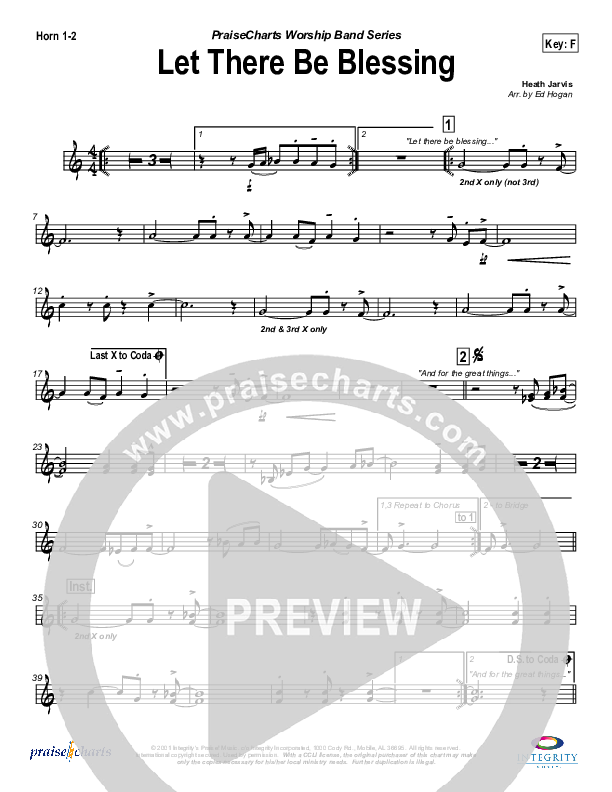 Let There Be Blessing French Horn 1/2 (Jason Breland)