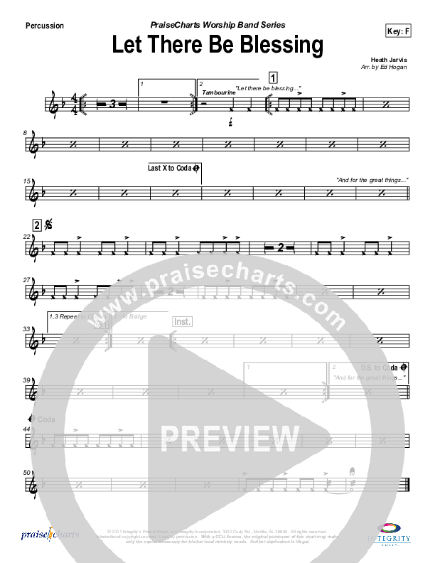 Let There Be Blessing Percussion (Jason Breland)