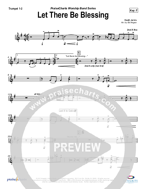 Let There Be Blessing Trumpet 1,2 (Jason Breland)