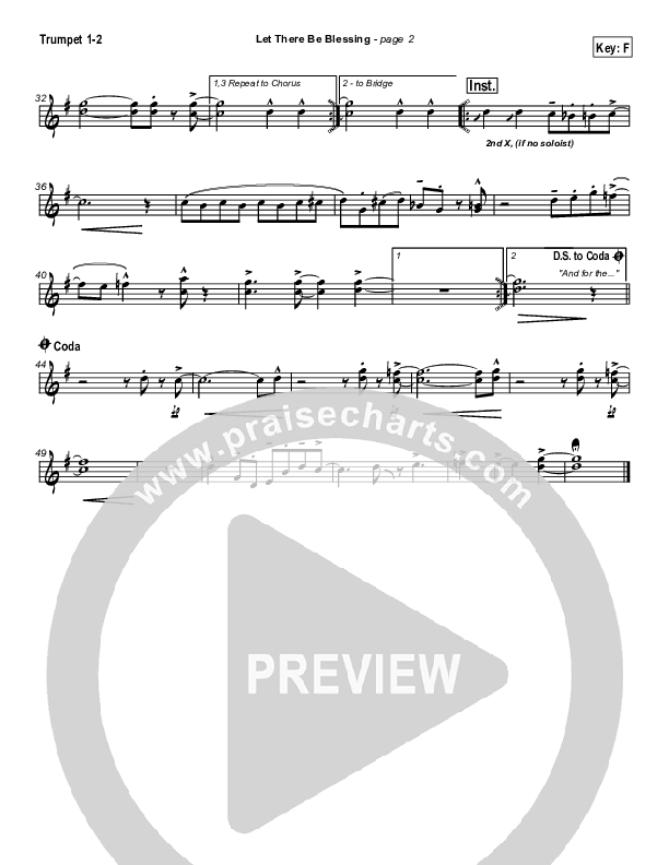 Let There Be Blessing Trumpet 1,2 (Jason Breland)