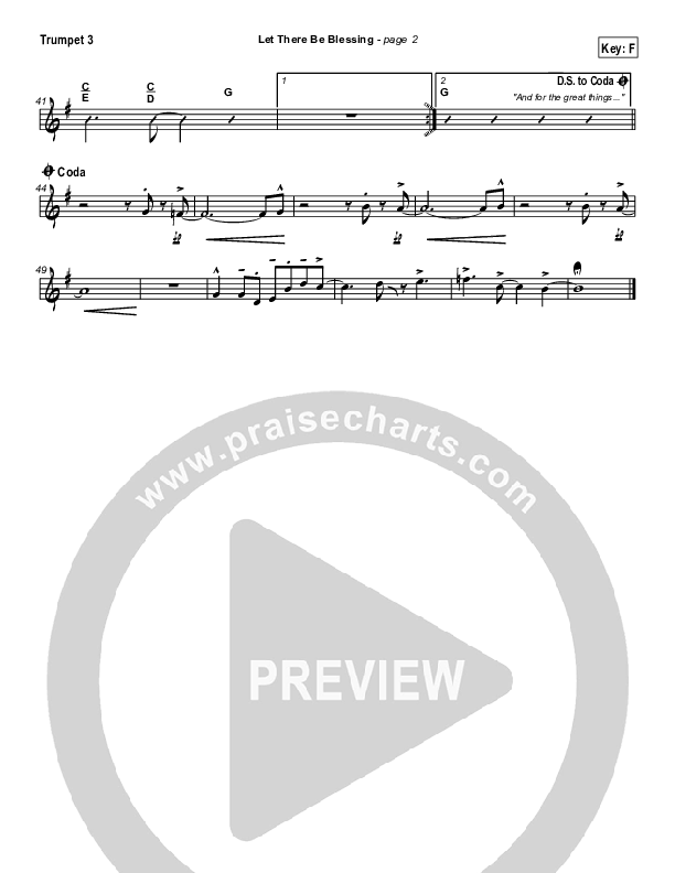 Let There Be Blessing Trumpet 3 (Jason Breland)