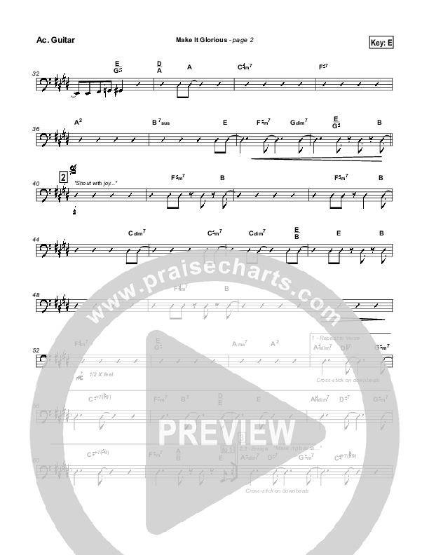 Make It Glorious Acoustic Guitar (Jason Breland)