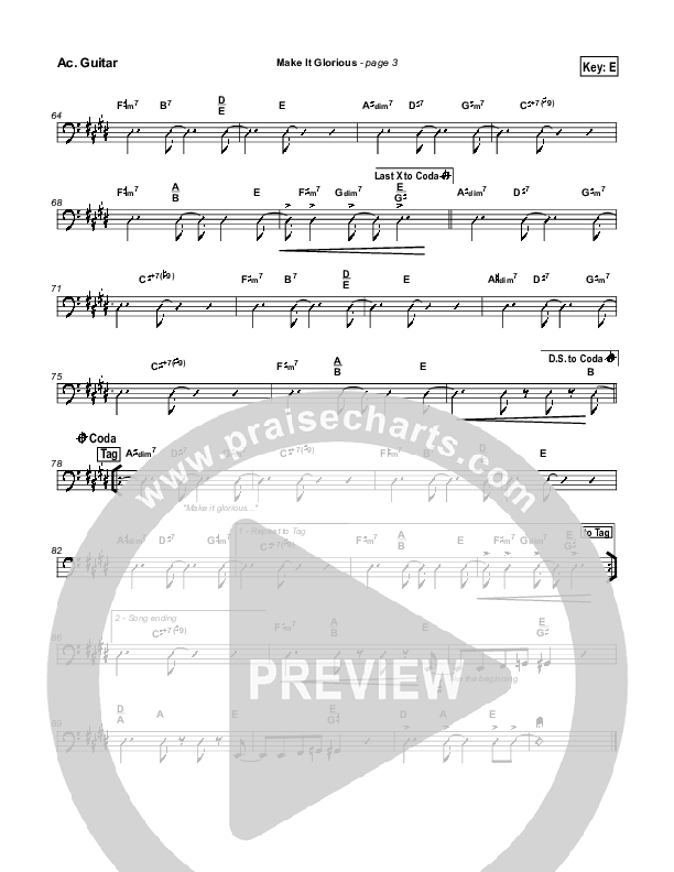 Make It Glorious Acoustic Guitar (Jason Breland)