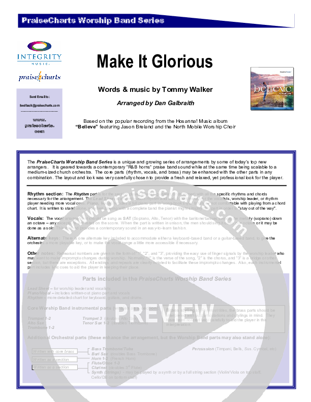 Make It Glorious Cover Sheet (Jason Breland)