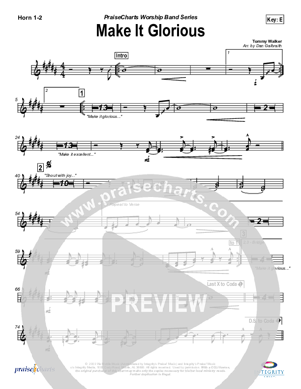 Make It Glorious French Horn 1/2 (Jason Breland)