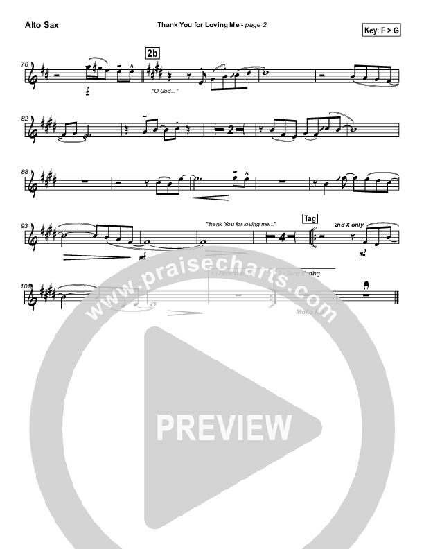 Thank You for Loving Me Alto Sax (Jason Breland)