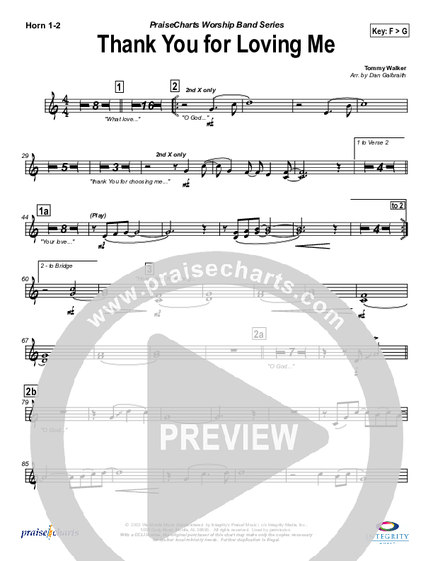 Thank You for Loving Me Brass Pack (Jason Breland)