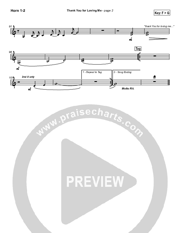 Thank You for Loving Me Brass Pack (Jason Breland)