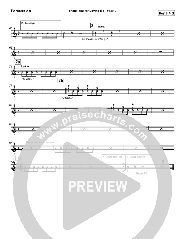 Thank You for Loving Me Percussion (Jason Breland)