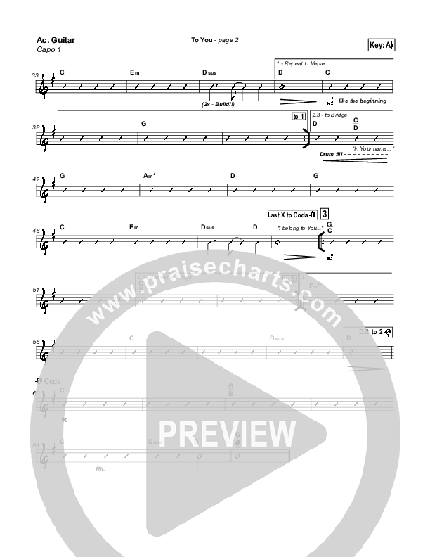 To You Acoustic Guitar (Jason Breland)