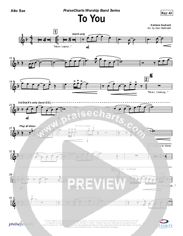 To You Alto Sax (Jason Breland)