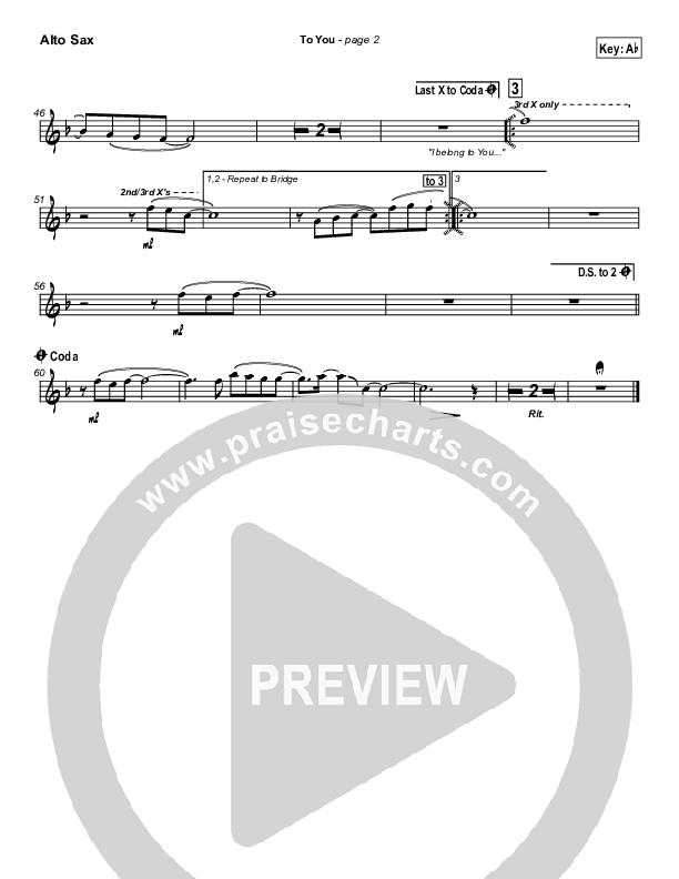 To You Alto Sax (Jason Breland)