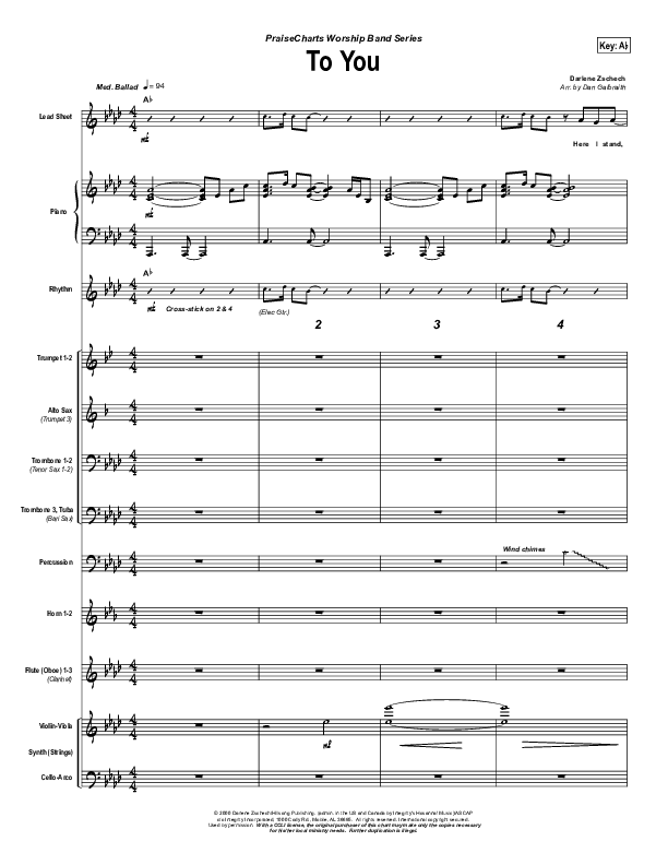 To You Conductor's Score (Jason Breland)