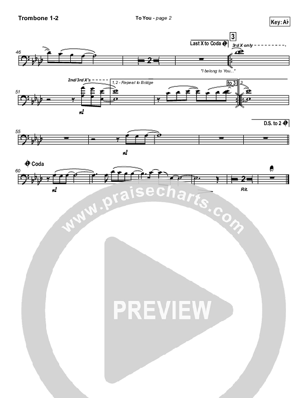 To You Trombone 1/2 (Jason Breland)