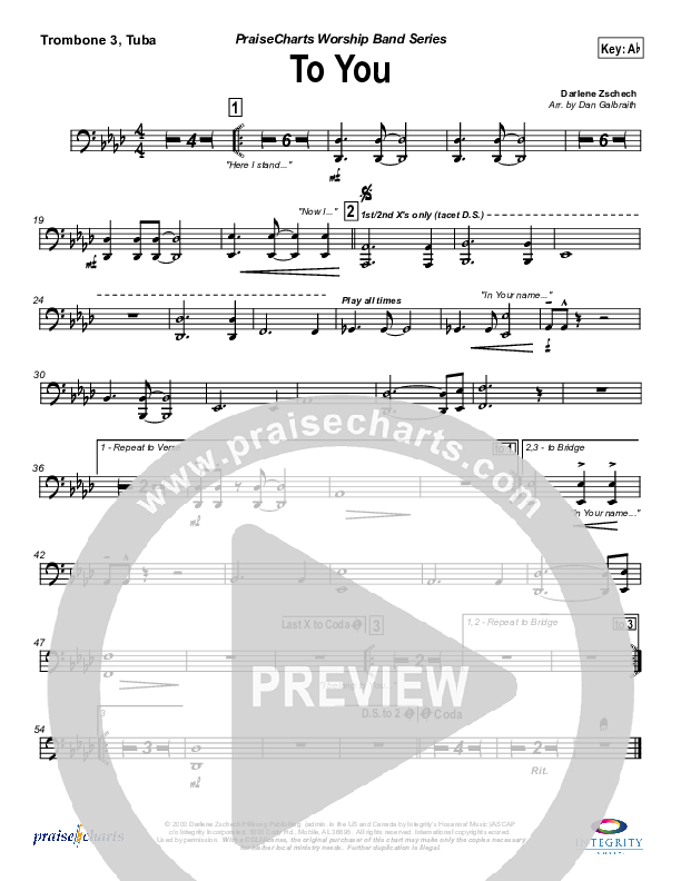 To You Trombone 3/Tuba (Jason Breland)