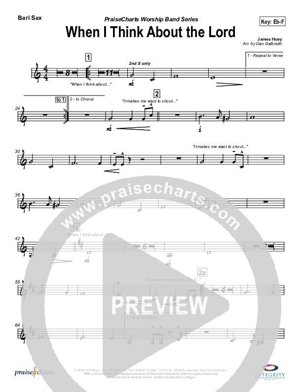 When I Think About The Lord Bari Sax (Jason Breland)