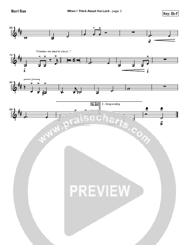 When I Think About The Lord Bari Sax (Jason Breland)