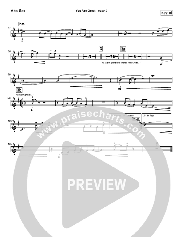 You Are Great Alto Sax (Jason Breland)