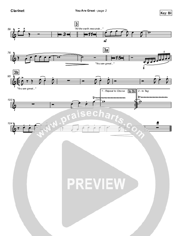 You Are Great Clarinet (Jason Breland)