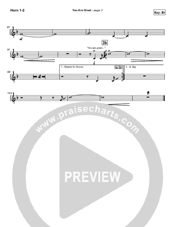 You Are Great French Horn 1/2 (Jason Breland)