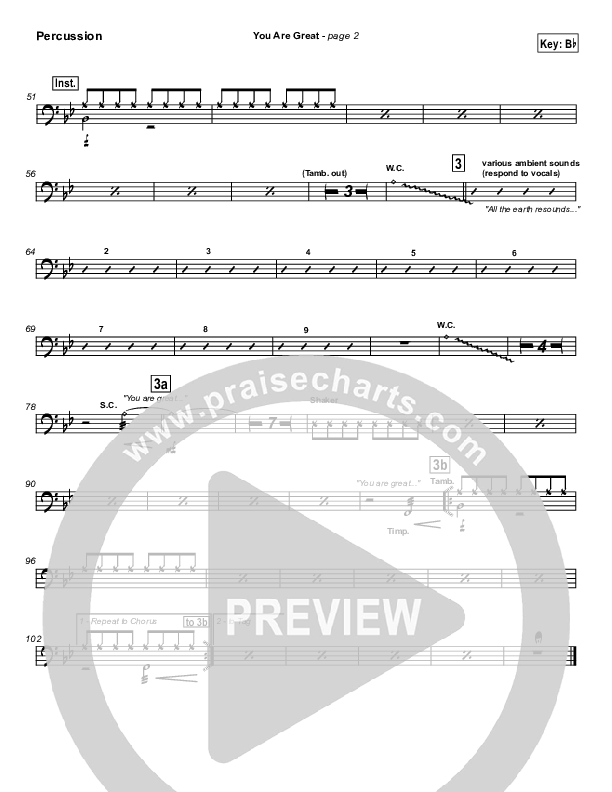 You Are Great Percussion (Jason Breland)