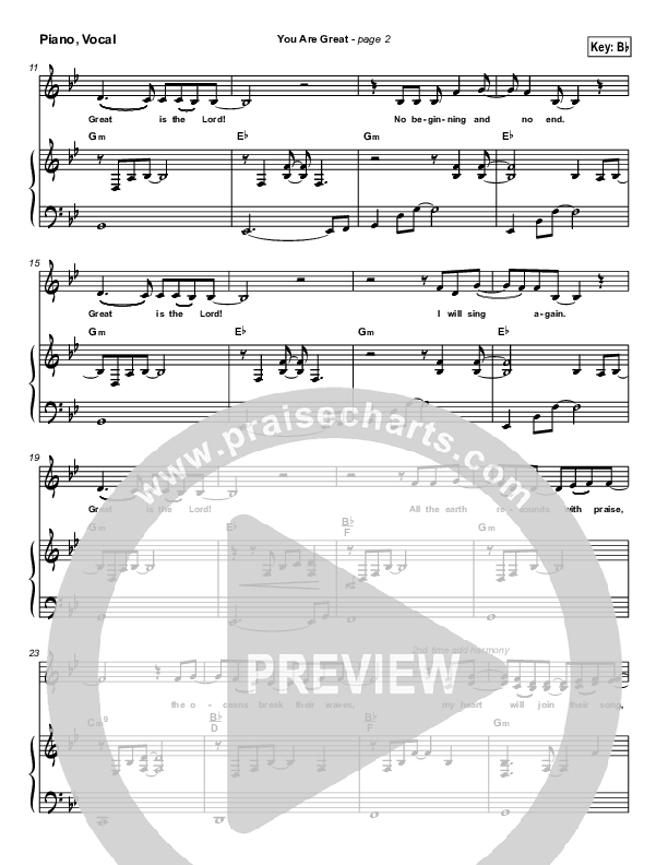 You Are Great Lead & Piano (Jason Breland)