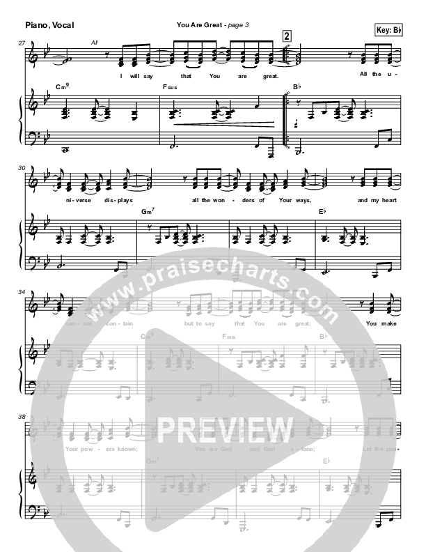 You Are Great Lead & Piano (Jason Breland)