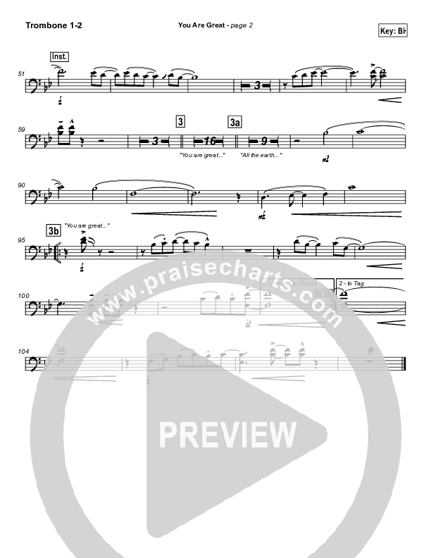 You Are Great Trombone 1/2 (Jason Breland)