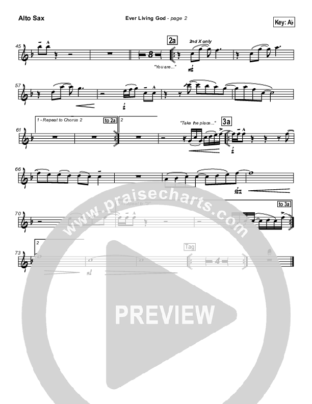 Ever Living God Alto Sax (Hillsong Worship)