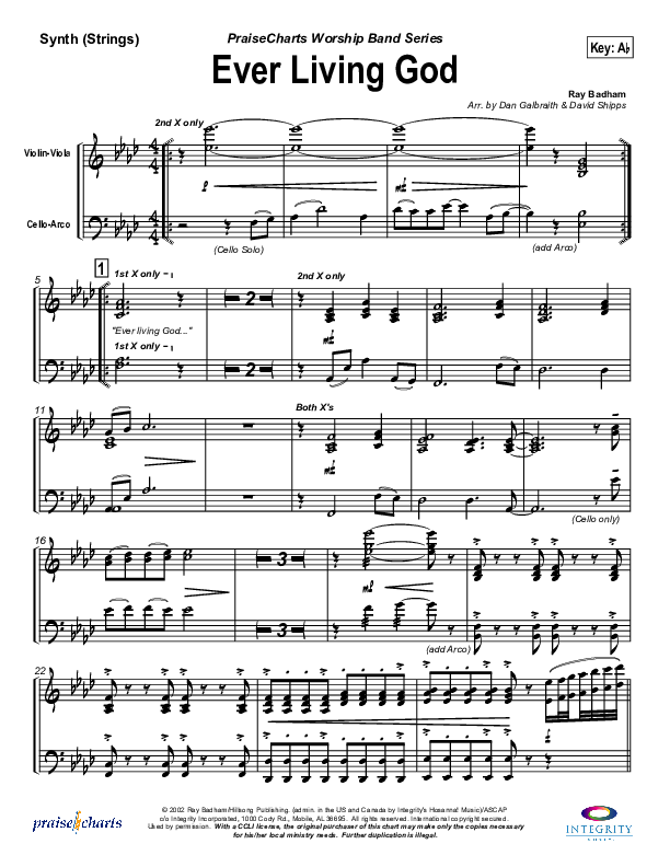 Ever Living God Synth Strings (Hillsong Worship)