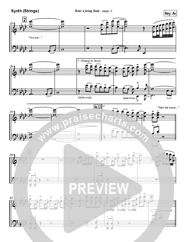 Ever Living God Synth Strings (Hillsong Worship)