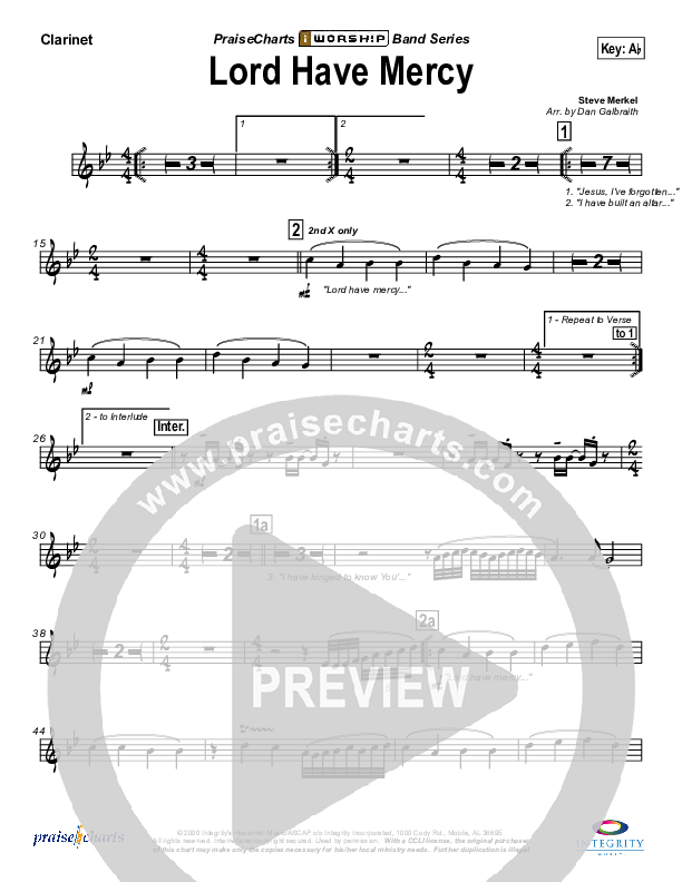 Lord Have Mercy Clarinet (Eoghan Heaslip)