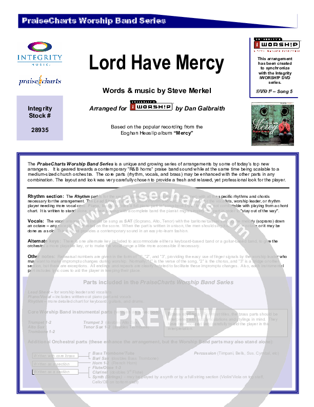 Lord Have Mercy Cover Sheet (Eoghan Heaslip)