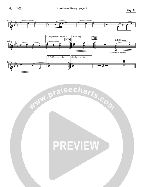 Lord Have Mercy French Horn 1/2 (Eoghan Heaslip)