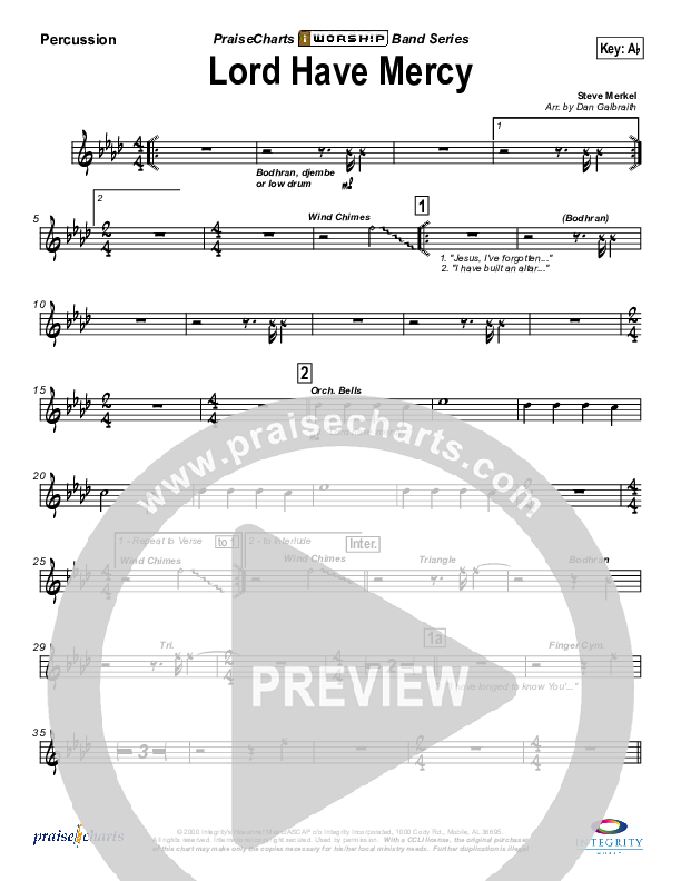 Lord Have Mercy Percussion (Eoghan Heaslip)