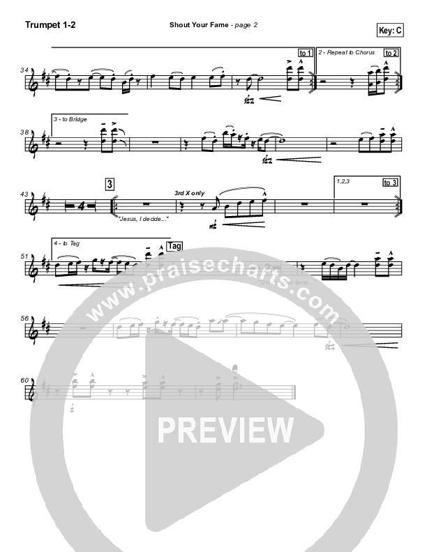 Shout Your Fame Brass Pack (Hillsong Worship)