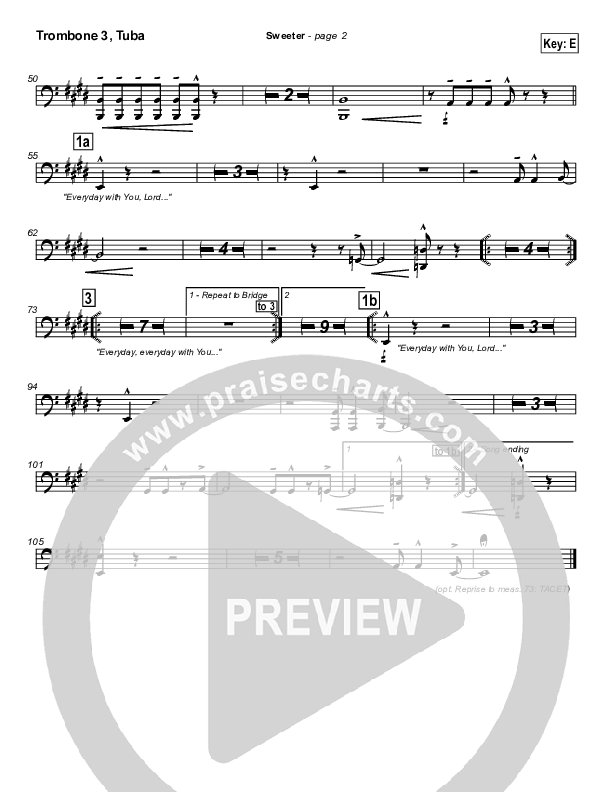 Sweeter Trombone 3/Tuba (Lakewood Church)