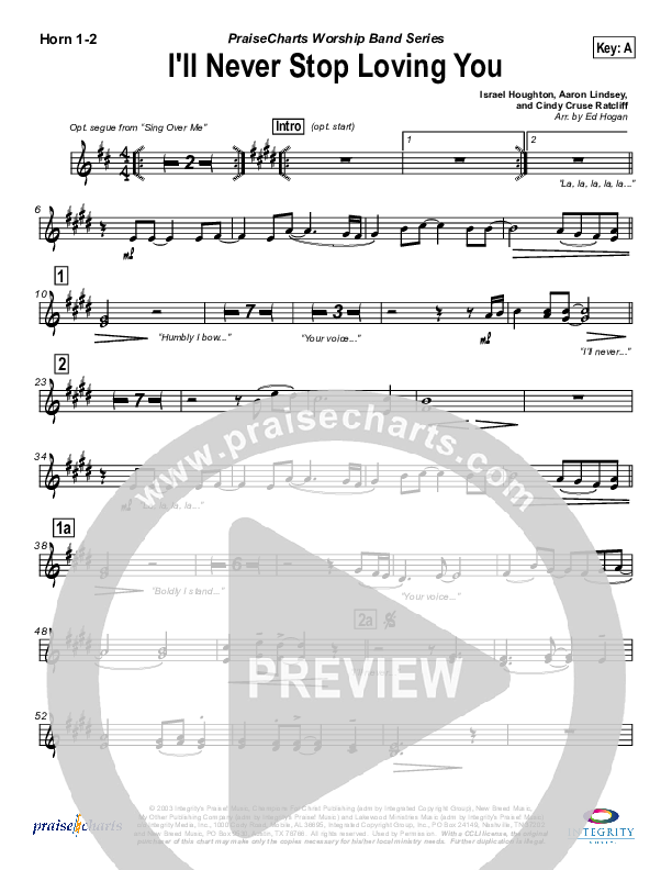 I'll Never Stop Loving You Brass Pack (Lakewood Church)