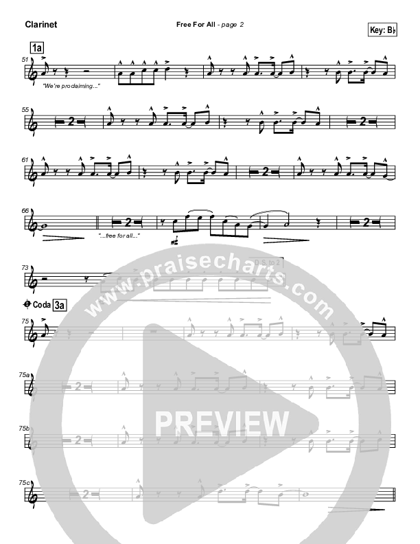 Free For All Clarinet (Lakewood Church)