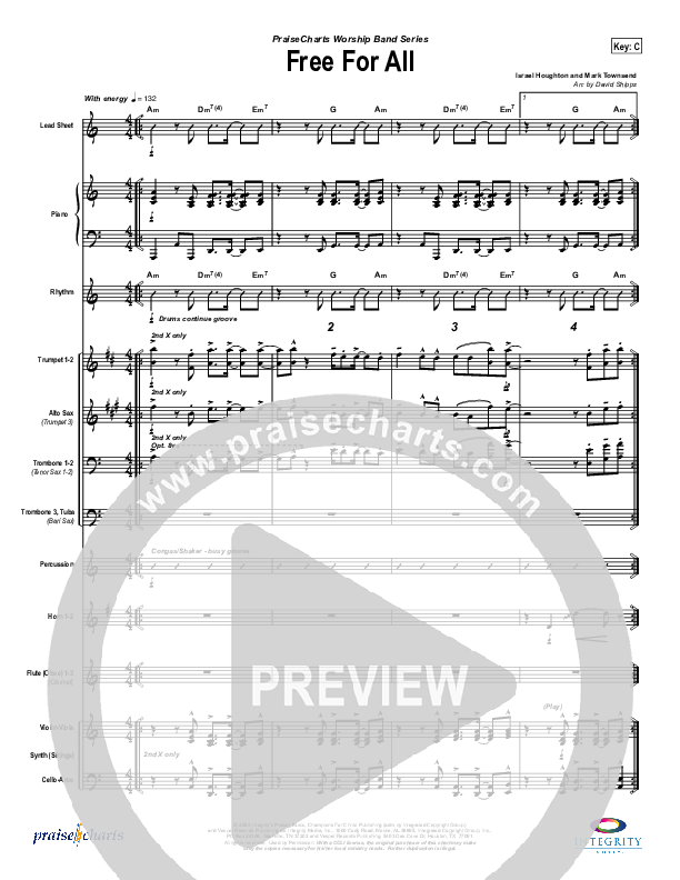 Free For All Conductor's Score (Lakewood Church)