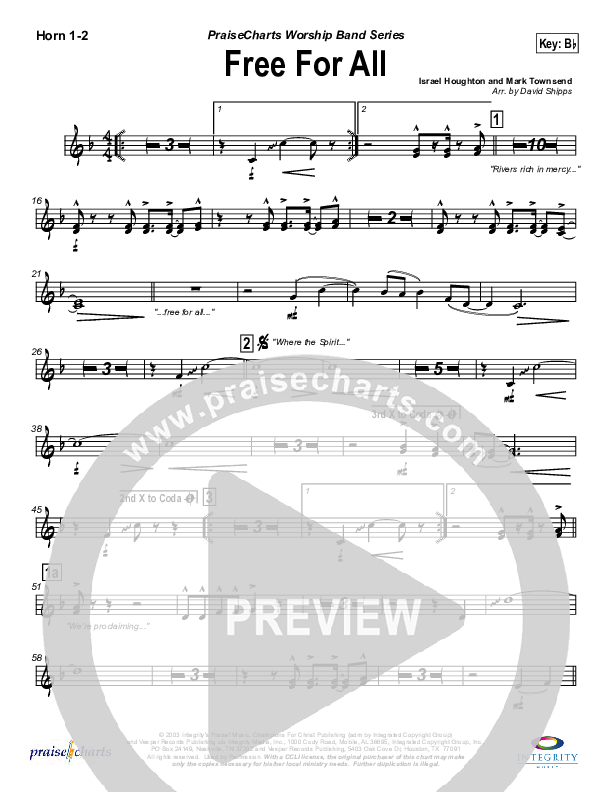 Free For All French Horn 1/2 (Lakewood Church)